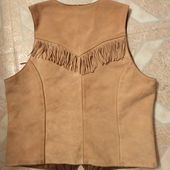 El Camino Suede fringe snap vest - Picture 3 of 3